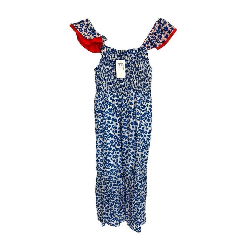 THML Anthropologie Free People NWT - orig. $128.  Blue and White Floral sundress
